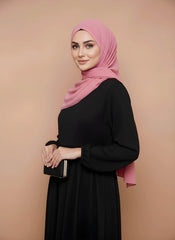 Lavender Draped Chiffon Hijab