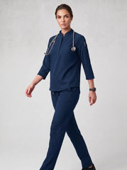 Women Mandarin Collar - Stretchable