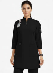 Women Zipper Collar - Cotton