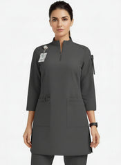 Women Zipper Collar - Cotton