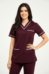 Women’s Brink Scrubs – Deep Plum hero