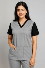 Women’s Duple Scrubs – Light Slate Grey hero