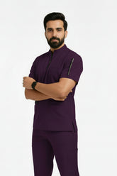 Men Zipper Collar - Cotton