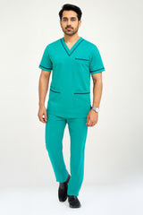 Men’s Brink Scrubs – Medium Cyan