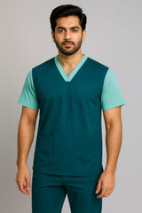 Men’s Duple Sprinter Scrubs – Deep Teal