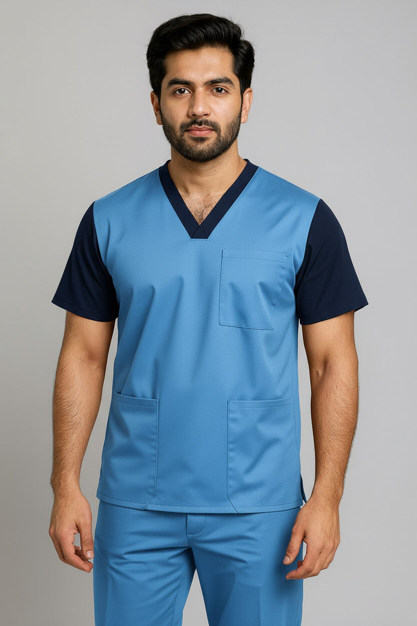 Men’s Duple Sprinter Scrubs – Sky Blue
