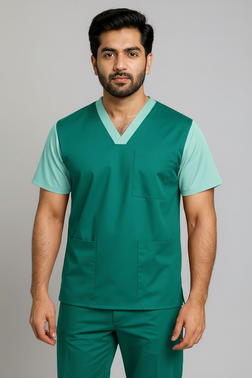Men’s Duple Sprinter Scrubs – Teal Green
