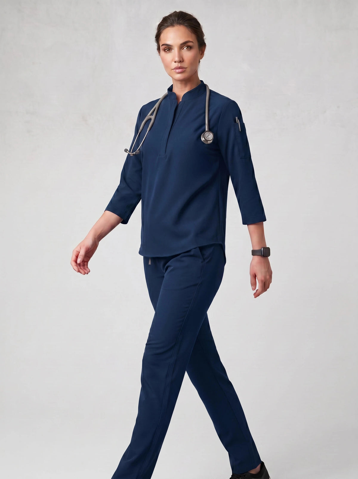 Women Mandarin Collar - Stretchable