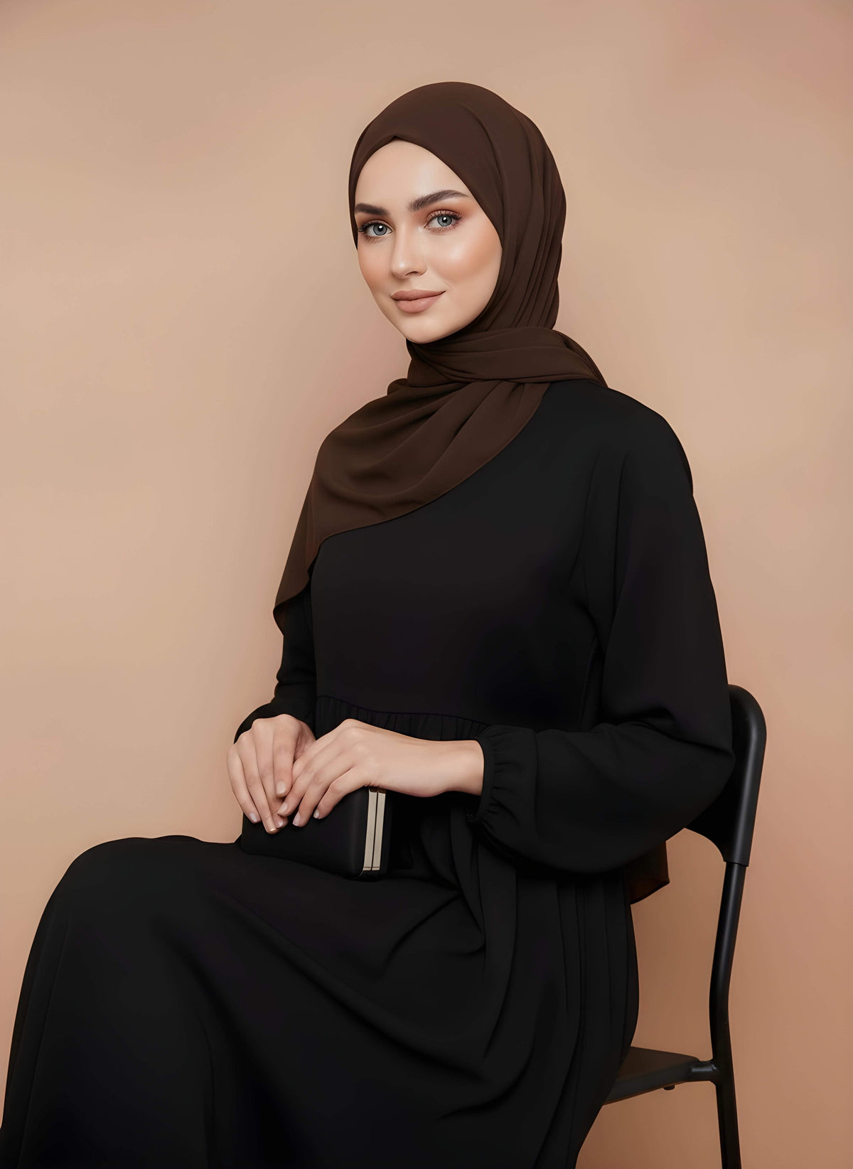 Rain Forest Draped Chiffon Hijab