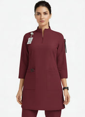 Women Zipper Collar - Cotton