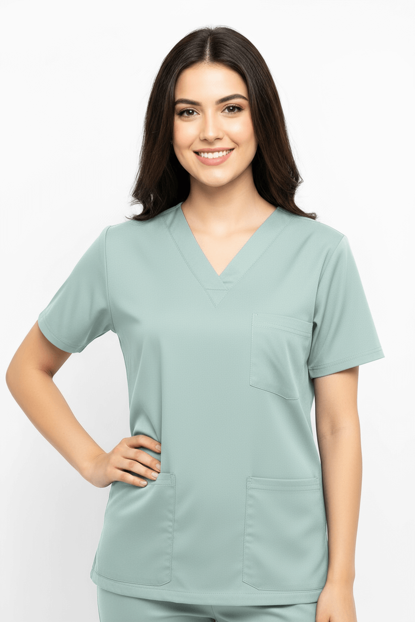 Women’s Sprinter Scrubs – Aqua Mist hero