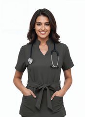 Women’s Nova Scrubs – Dark Grey hero