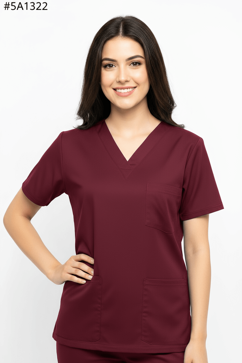 Women’s Sprinter Scrubs – Dark Red hero