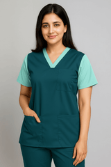 Women’s Duple Scrubs – Deep Teal hero