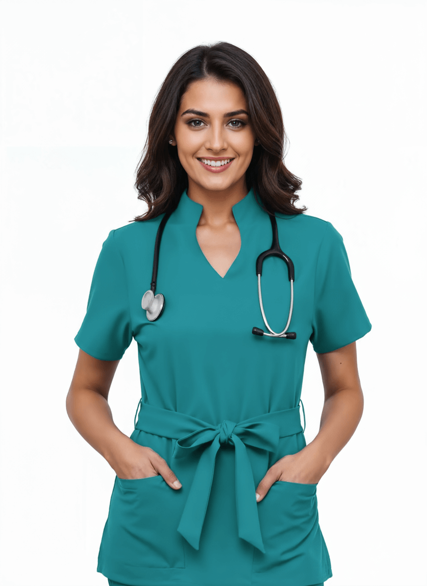 Women’s Nova Scrubs – Medium Cyan hero