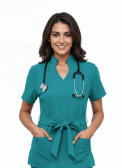 Women’s Nova Scrubs – Medium Cyan hero