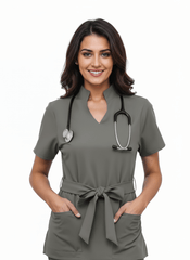 Women’s Nova Scrubs – Mid Grey hero