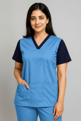 Women’s Duple Scrubs – Sky Blue hero