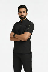 Men Zipper Collar - Cotton