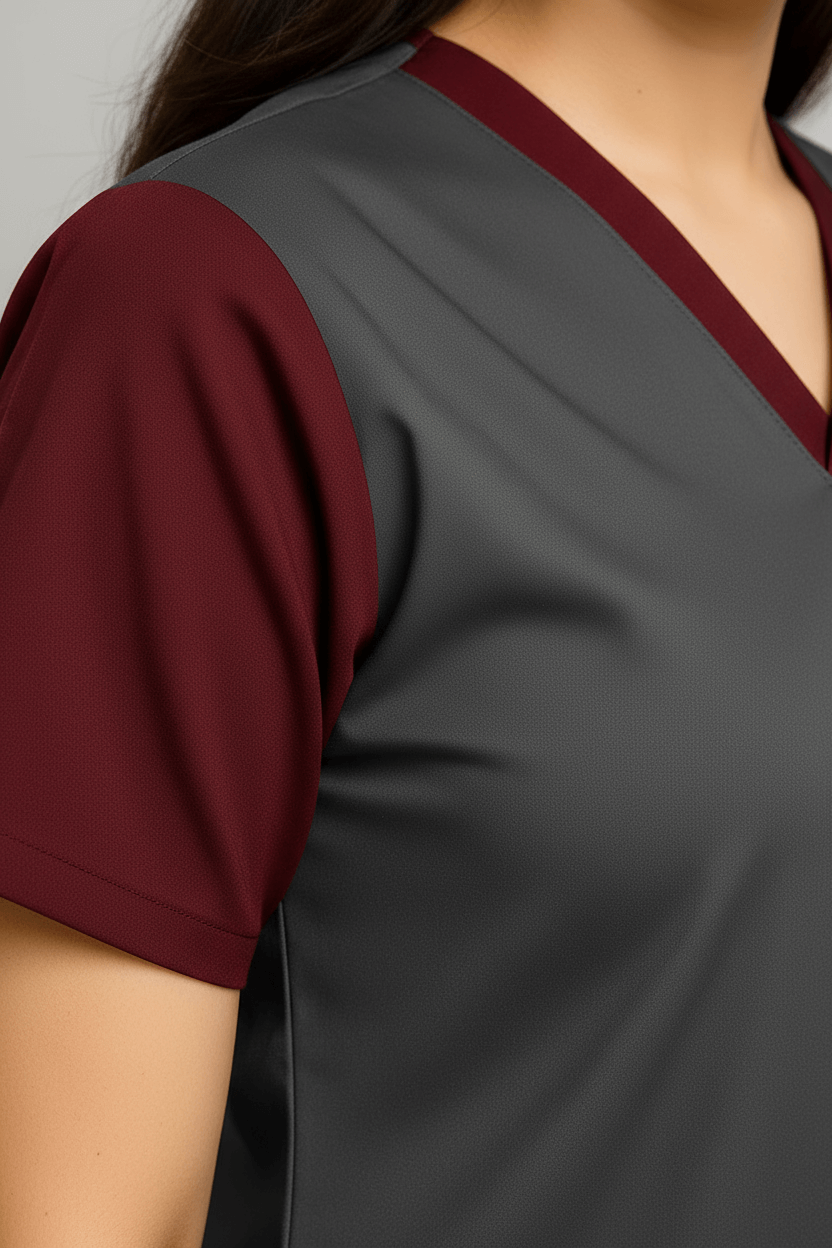 Women’s Duple Scrubs – Dark Grey gallery