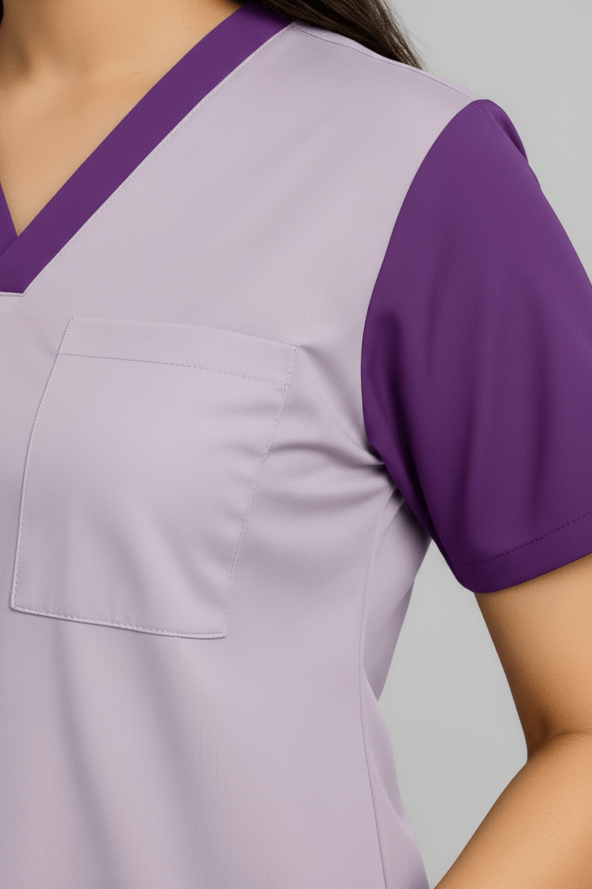 Women’s Duple Scrubs – Light Lavender gallery