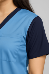 Women’s Duple Scrubs – Sky Blue gallery
