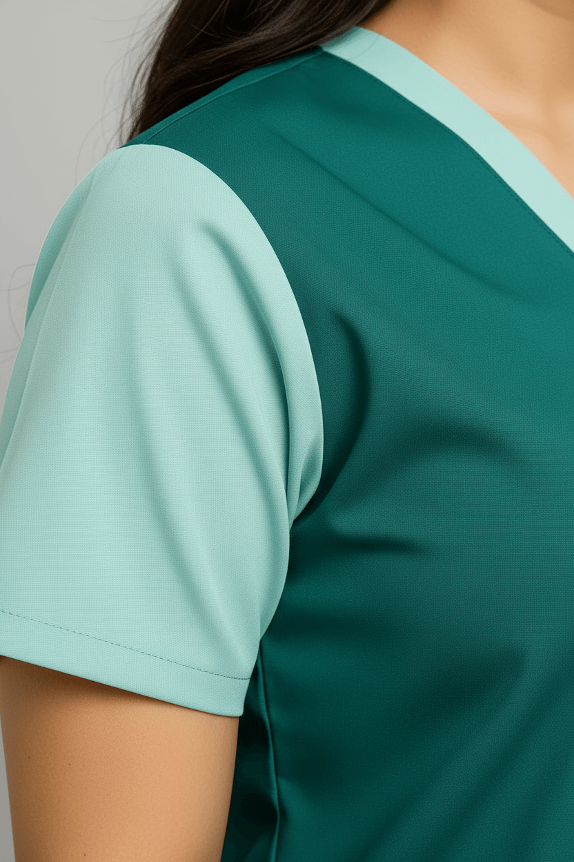 Women’s Duple Scrubs – Teal Green gallery