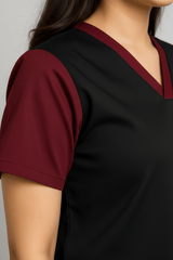 Women’s Duple Scrubs – Black gallery