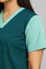 Women’s Duple Scrubs – Deep Teal gallery