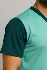 Men’s Duple Sprinter Scrubs – Aqua Mist