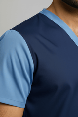 Men’s Duple Sprinter Scrubs – Midnight Blue