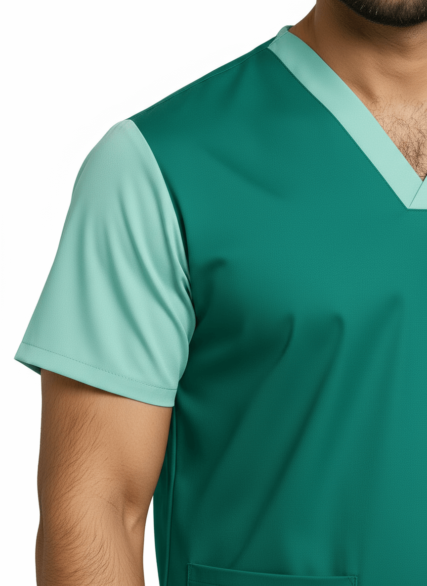 Men’s Duple Sprinter Scrubs – Teal Green