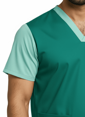 Men’s Duple Sprinter Scrubs – Teal Green