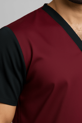 Men’s Duple Sprinter Scrubs – Dark Red
