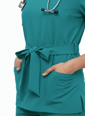 Women’s Nova Scrubs – Medium Cyan gallery