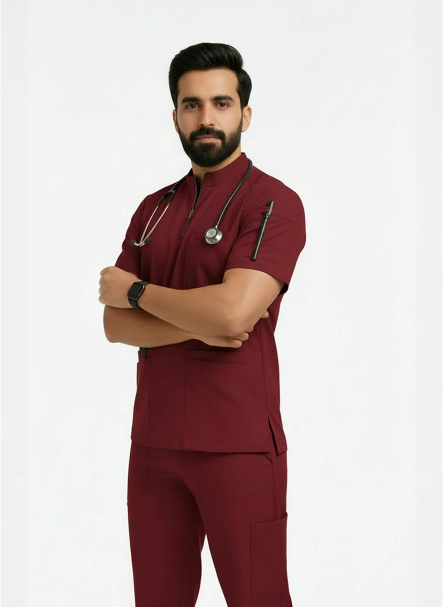 Men Zipper Collar - Polyster