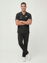 Men Zipper Pocket - Black
