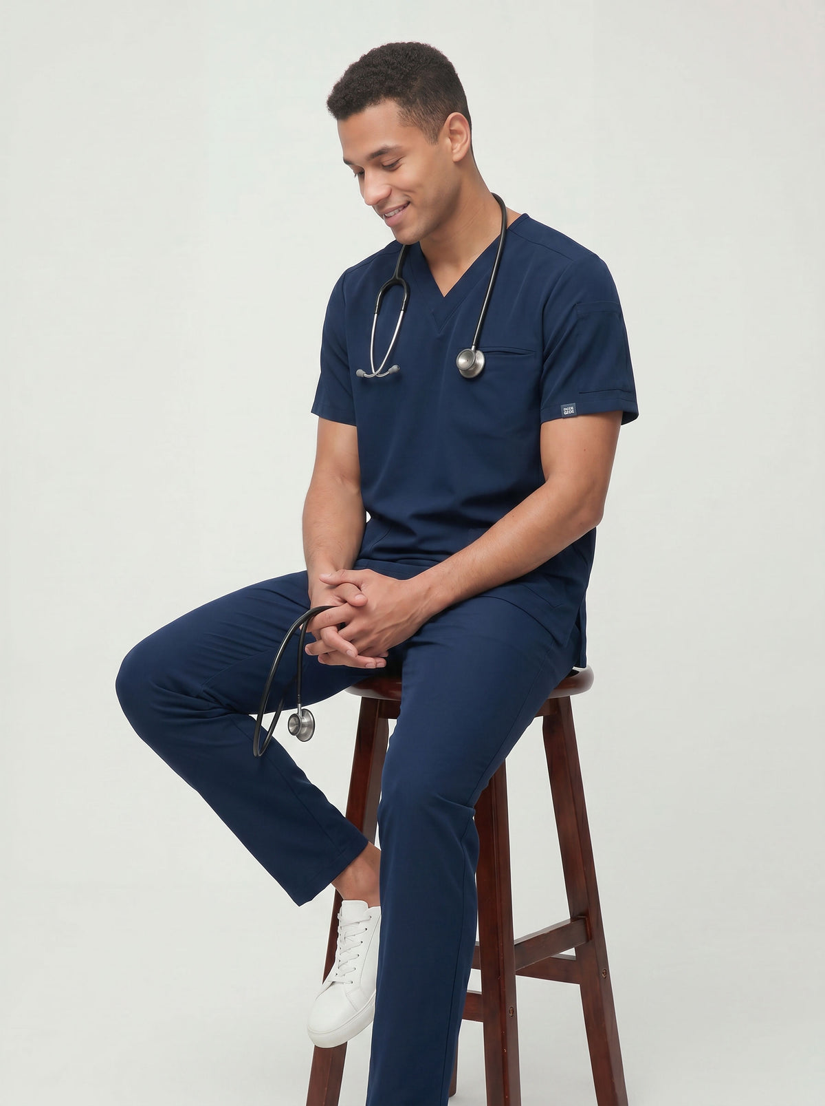 Men Zipper Pocket - Navy Blue