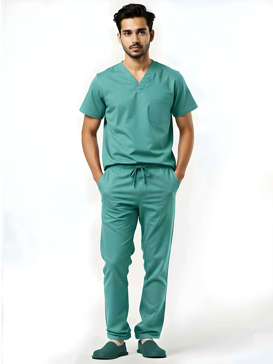 Men’s Aura Sprinter Scrubs – Aqua Mist