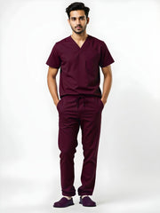 Men’s Aura Sprinter Scrubs – Deep Plum hero