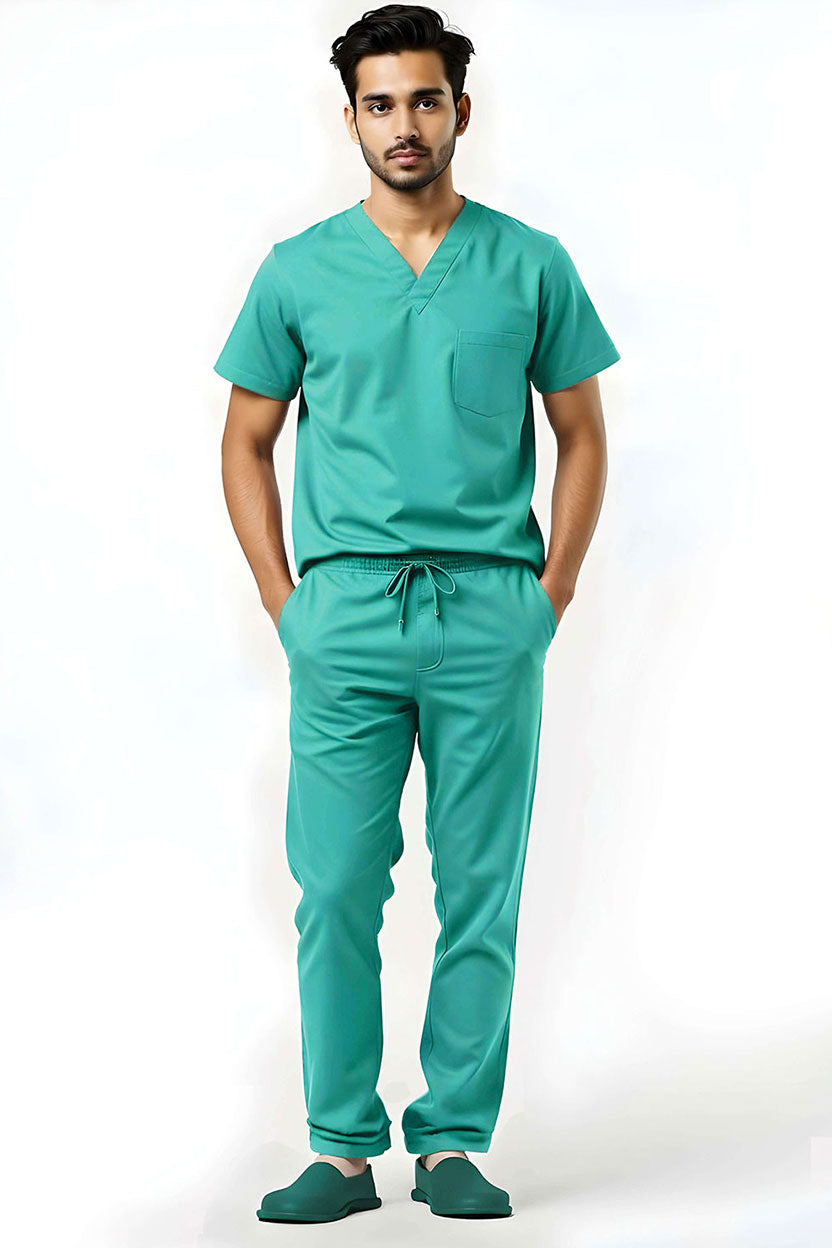 Men’s Aura Sprinter Scrubs – Medium Cyan