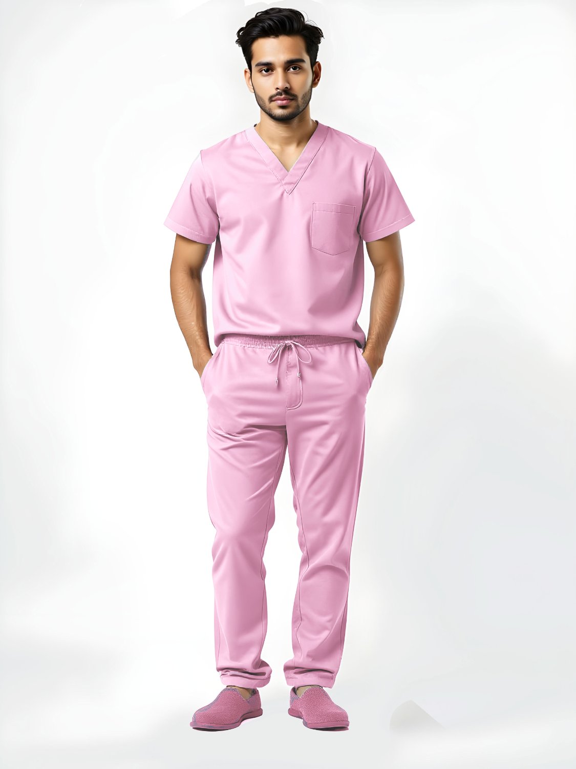 Men’s Aura Sprinter Scrubs – Soft Pink hero