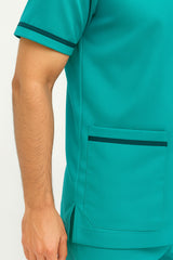 Men’s Brink Scrubs – Medium Cyan