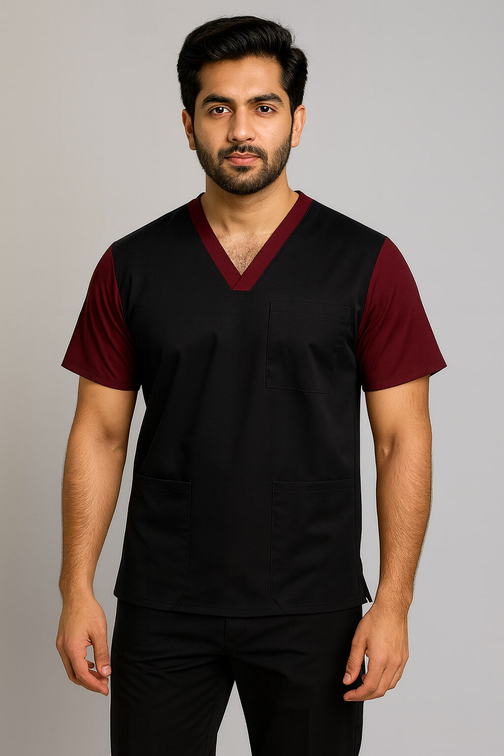 Men’s Duple Sprinter Scrubs – Black