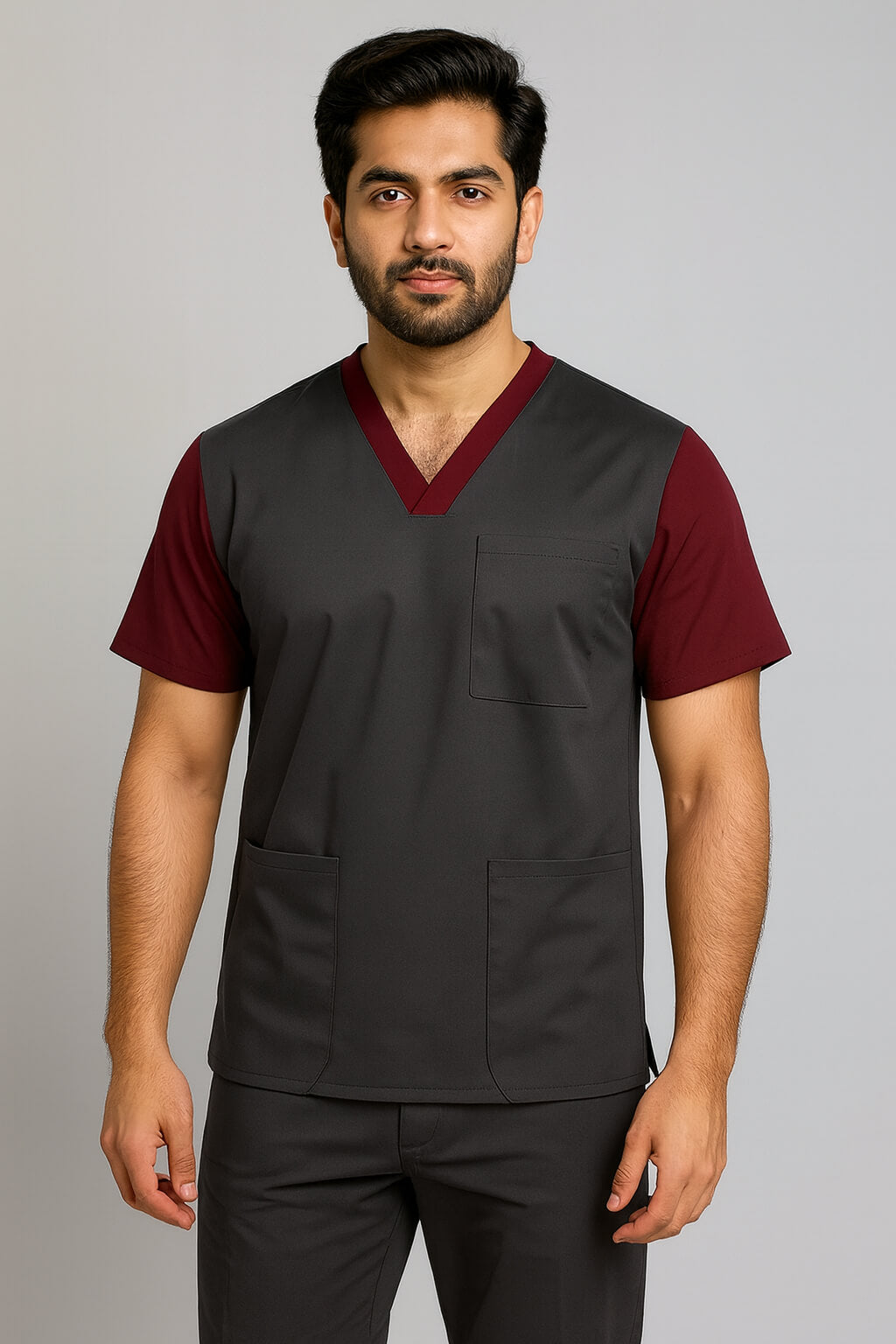 Men’s Duple Sprinter Scrubs – Dark Grey