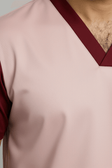 Men’s Duple Sprinter Scrubs – Soft Pink